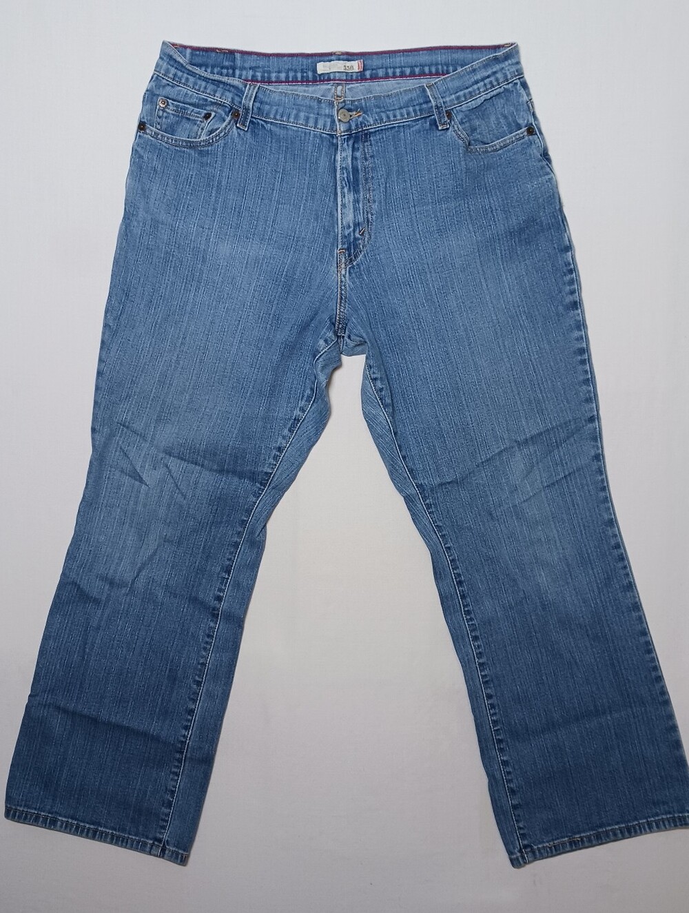 Levi's 550 Womens Relaxed Bootcut Jeans Size 16 Medium Wash Denim 36X30 Y2K